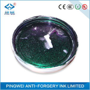 silver-green optical variable ink for screen printing