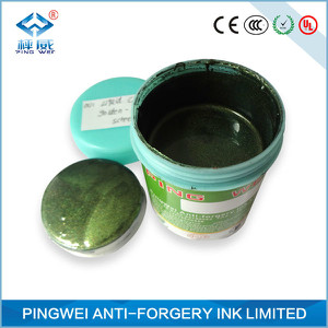 silver-green optical variable ink for screen printing