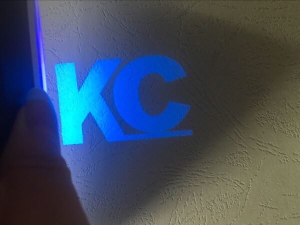 UV invisible to blue ink