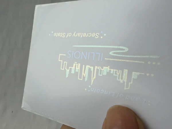 Custom State Branded OVI PET Card City Skyline & Local Symbol Anti Counterfeit Base Material