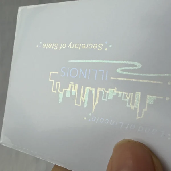 Custom State Branded OVI PET Card City Skyline & Local Symbol Anti Counterfeit Base Material