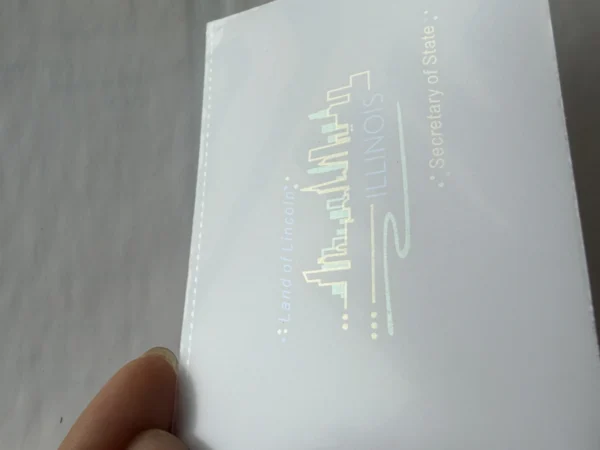 State Pattern OVI Holographic Lamination Film for PET Cards & Security Applications