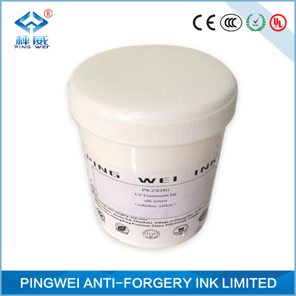 Yellow uv invisible for flexographic printing
